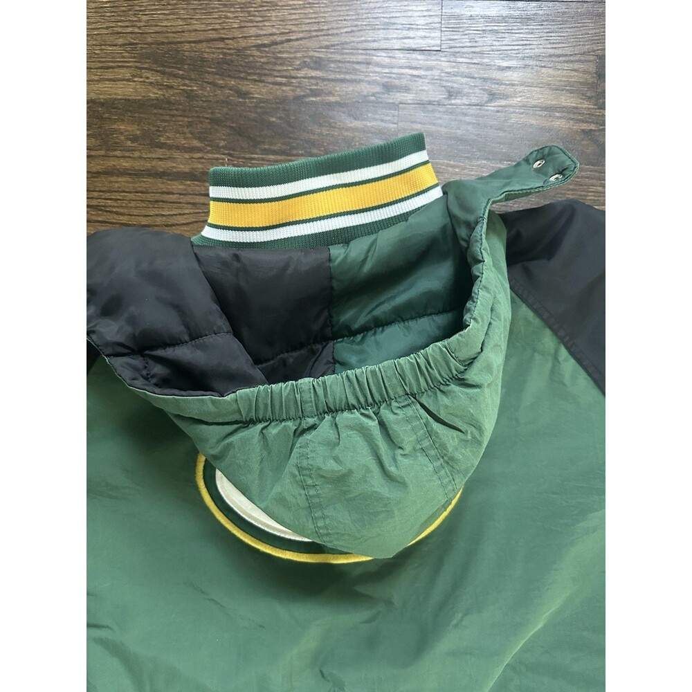 Starter Jacket Proline 90s Green Bay Packers ProLine 1/2 Zip Hood Size XL - Picture 8 of 10